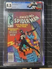 Amazing Spider-Man 252 CGC 8.5 Newsstand, WP, Custom Label. 1st Black suit. 1984
