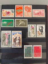 Timbres France : 1972 YT n° 1711, 1715, 1716, 1718, 1719, 1722, 1724.... NEUF **