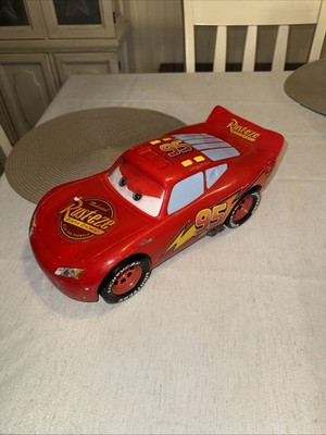 Disney Pixar Cars Lightning McQueen Talks Sounds Lights Moving Eyes 14''