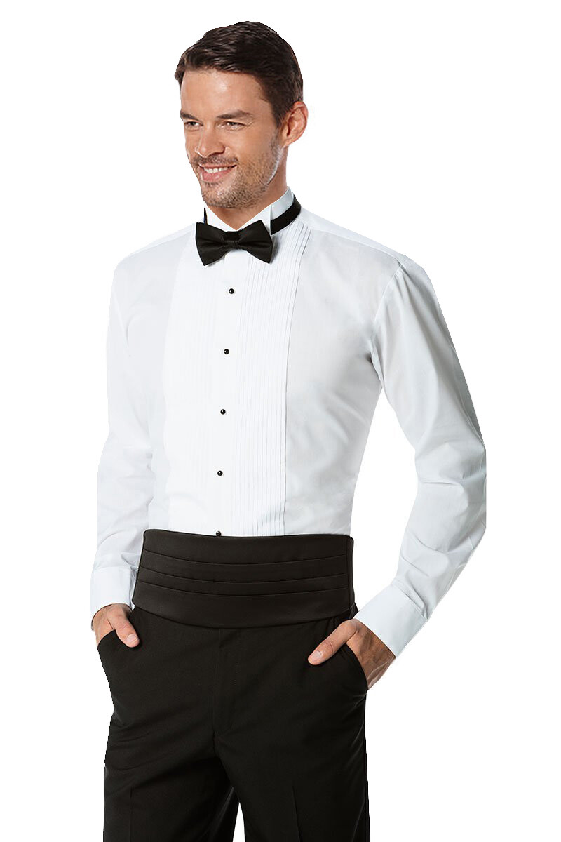 Men's Wingtip Collar Premium Formal Button Up Tuxedo Dress Men's Wingtip Collar Premium Formal Button Up Tuxedo Dress