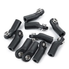 Cw Bent Plastic M4 Link Tie Rod End Ball Head Joint For 110 Scx10 Rc Crawler