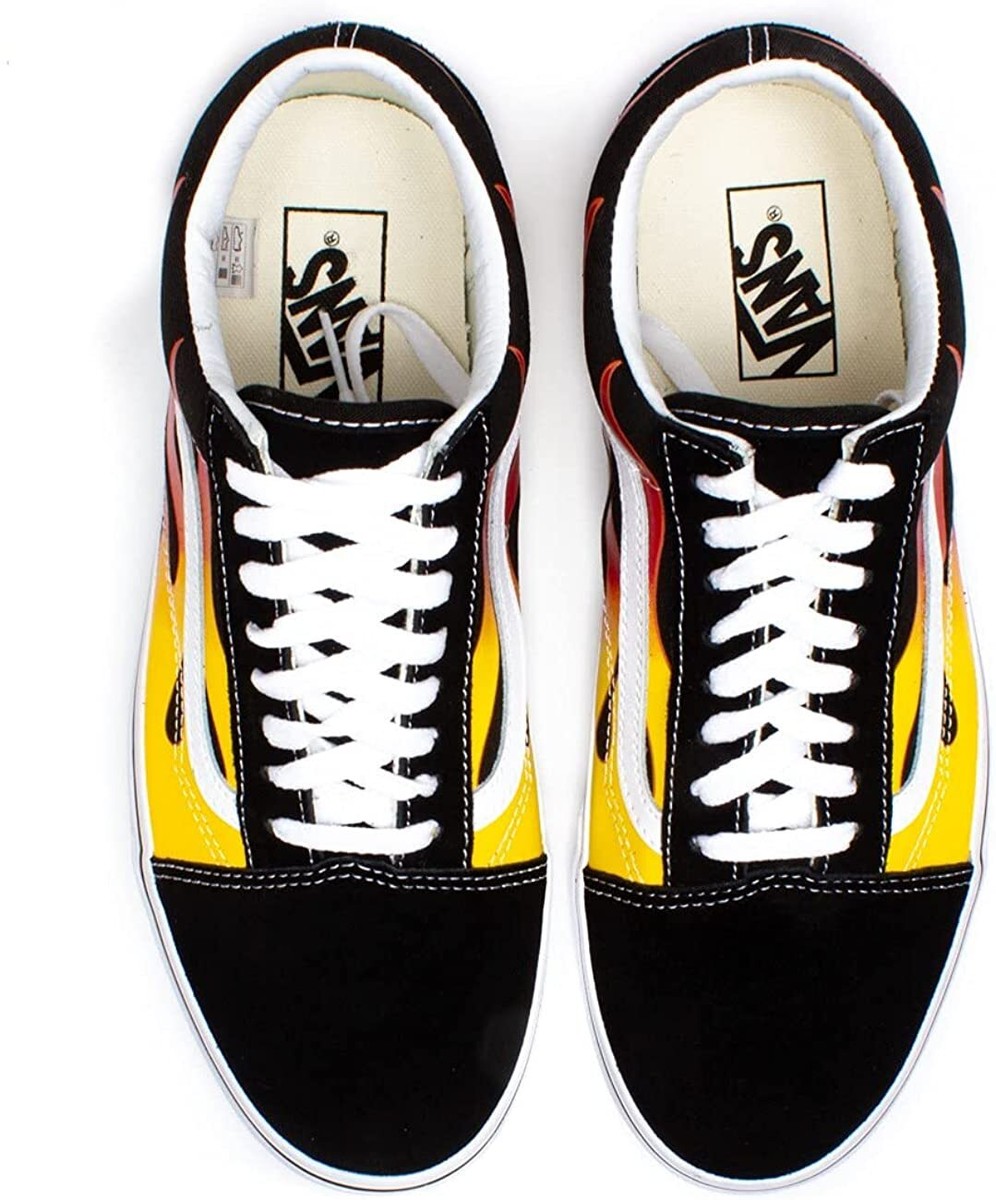 Size 7.5 - Vans Old Skool Flames for sale online | eBay