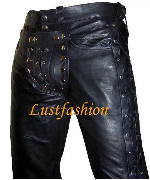 Leather pants with codpiece sale