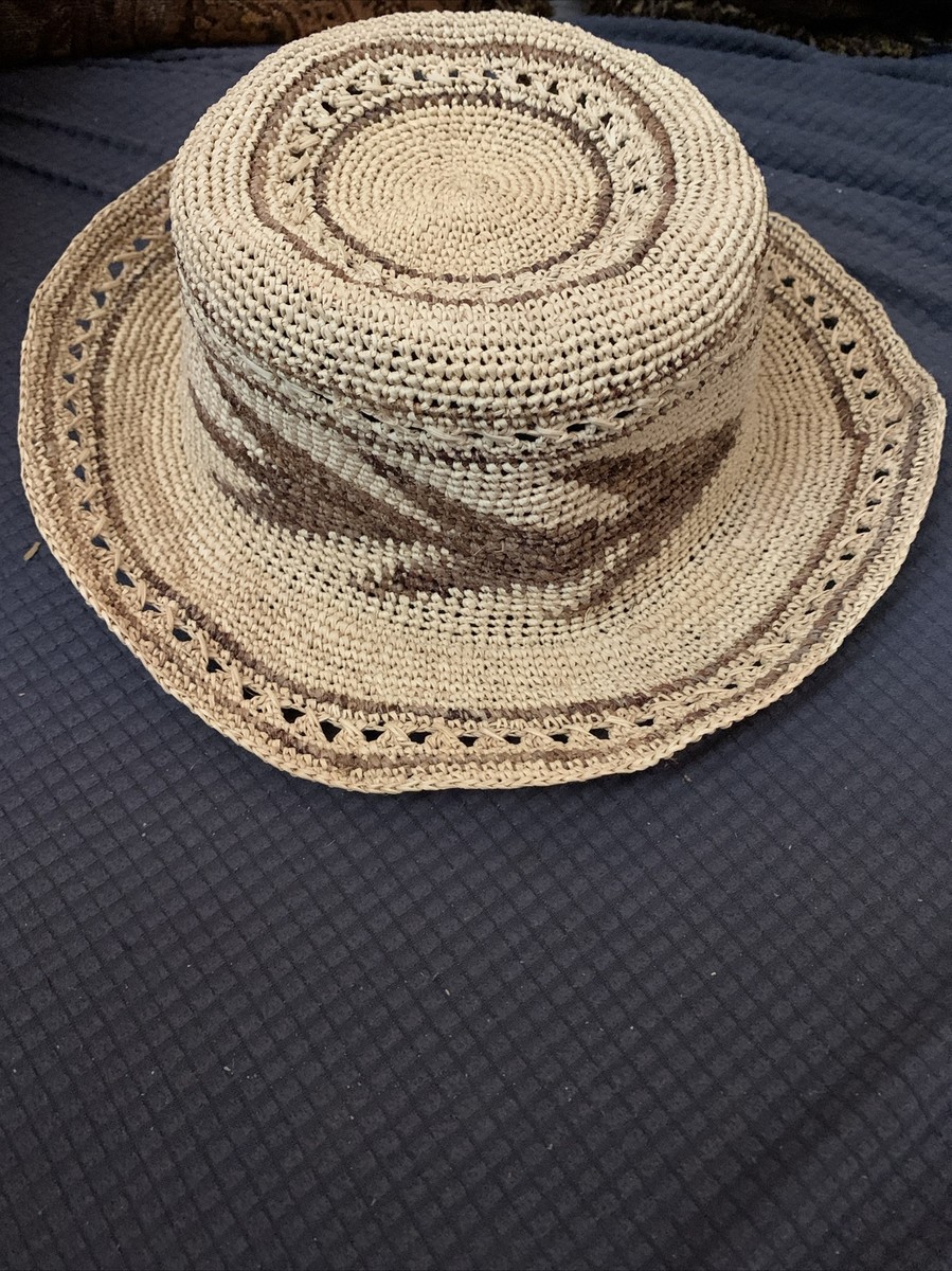 Ecua Andino Panama Hat Brown Tan size Handmade Woman NWOT | eBay