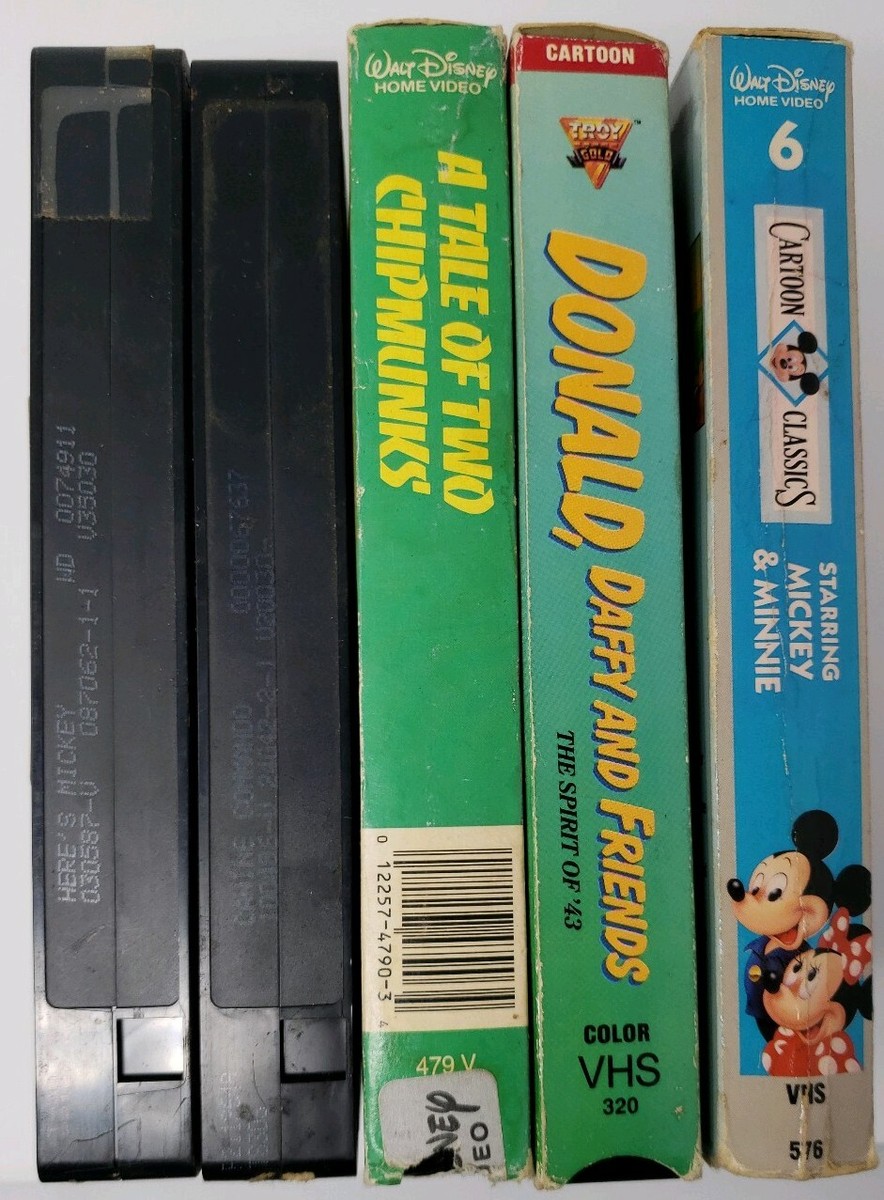 ウォルト・ディズニー ヒズ・ライフ・イン・ピクチャーズ 2009 5-Walt Disney Cartoon Classics VHS Lot Mickey, Pluto, Minnie