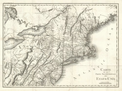 1801 Tardieu Map of the Northeastern - S L500 