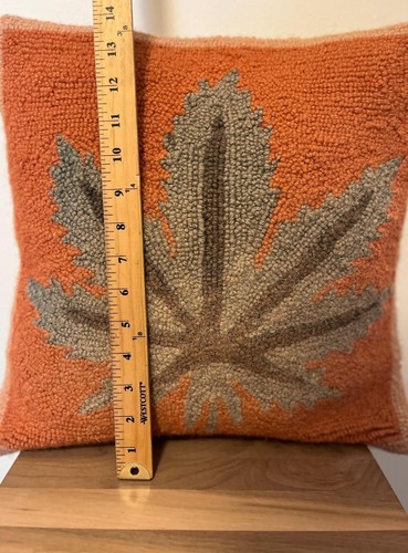 Mary Jane Hook Throw Pillow Marijuana Weed Leaf Peking Handicraft 30JBL10C16SQ - Picture 3 of 8