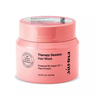 Eva NYC Therapy Session Hair Mask 16.9 FL Oz Repairs and Strengthens Vegan