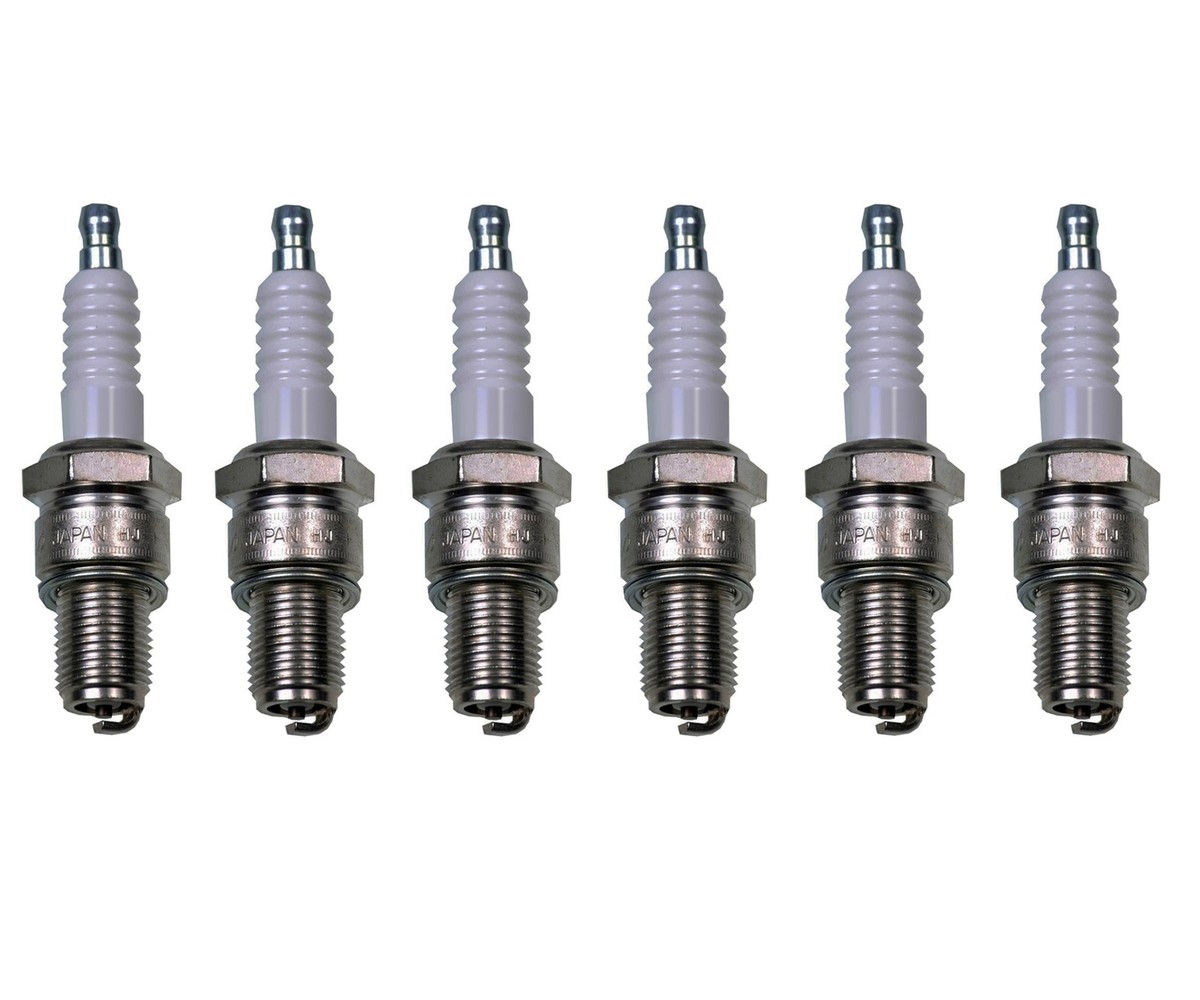 paru【YXインク】12.13.15.16.18.20 Denso Set of 6 U-Groove Design Spark Plugs Gap 0.032 For Nissan