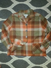 Vintage Pendleton Wool Flannel Button Down Shirt/Shacket Size LARGE
