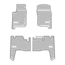 Tappetini in gomma 3D adatti per Toyota Land Cruiser | J7 | anno 1985-1994 | con bordo