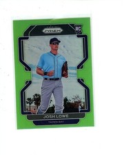 2022 Panini Prizm Lime Green #215 Josh Lowe Tier II #d 60/125 Rookie RC