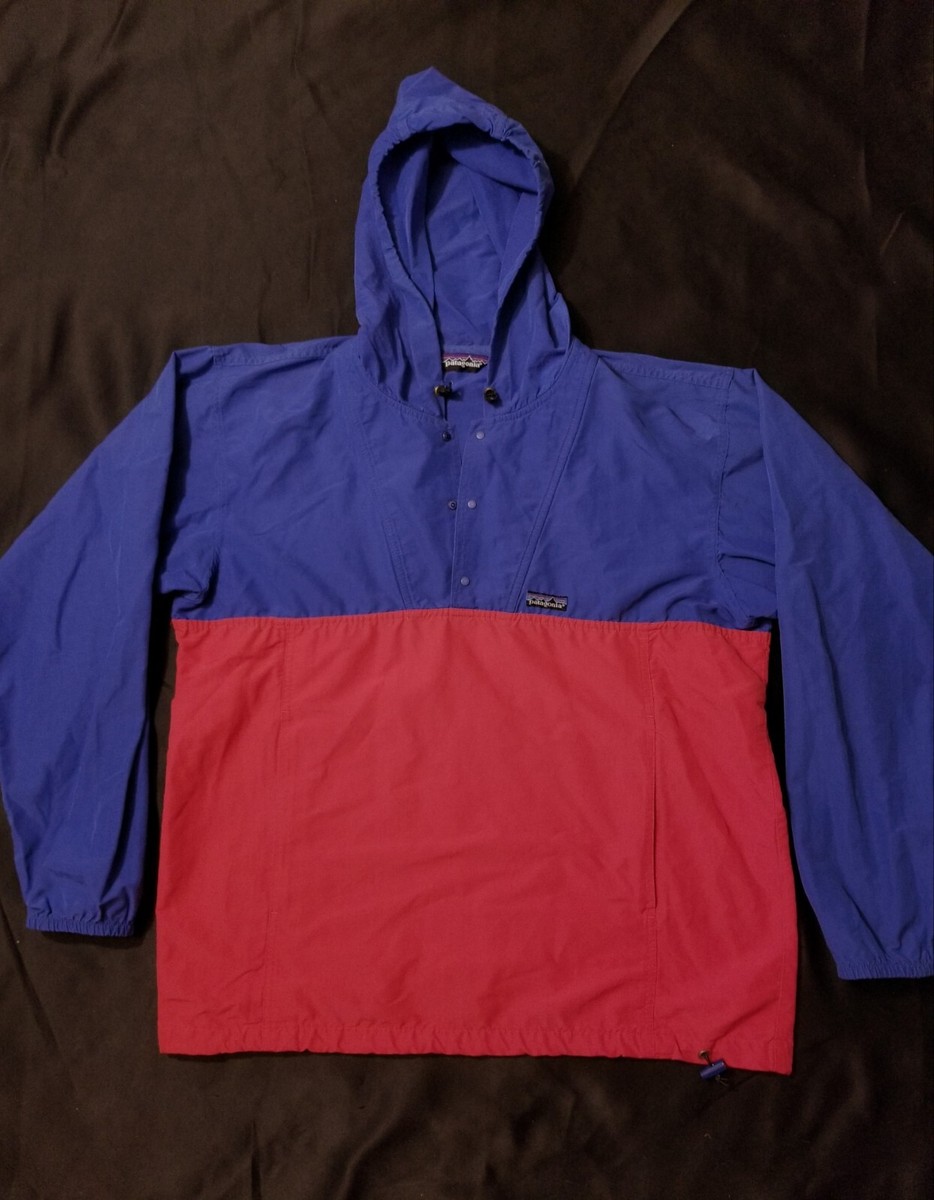 VTG 90s Patagonia Hoody Pullover Sailing 1/4 Snap Marsupial