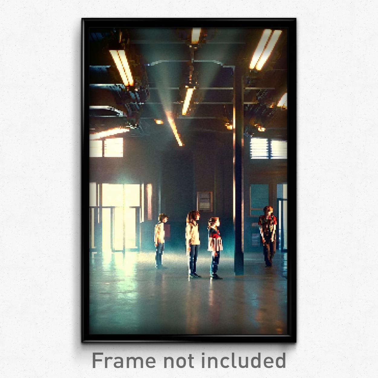 Pixel Art Poster - Infamous Middle School (8 Bit Psychedelic Video Game Print)