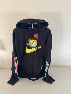 Nike Kyrie x Spongebob Dri-Fit Patrick Star Black Hoodie Size S