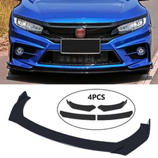 Universal Car Glossy Black Front Bumper Lip Chin Spoiler Splitter Body Kit Black