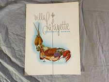 Villa Lafayette Restaurant Menu Spring Valley New York NY 1950's 1960's Vintage
