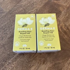 Bonding Hair Repair Oil 1 Oz  by Derma e - NEW IN BOX - SET OF 2 - SAME DAY SHIP
