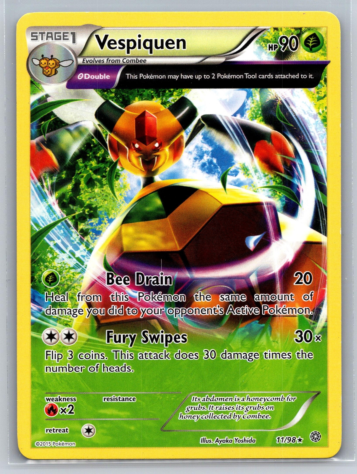 Vespiquen 11/98 Rare Pokemon XY Ancient Origins Near Mint or Better