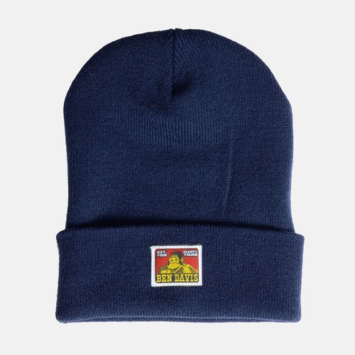 Ben Davis Beanie Unisex Acrylic Cuffed Knit Hat Mens Double Layered Casual Cap - 第 7/38 張圖片