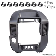 Radio Player Climate Control Dash Trim Bezel Fit For 04-06 Nissan Armada Titan
