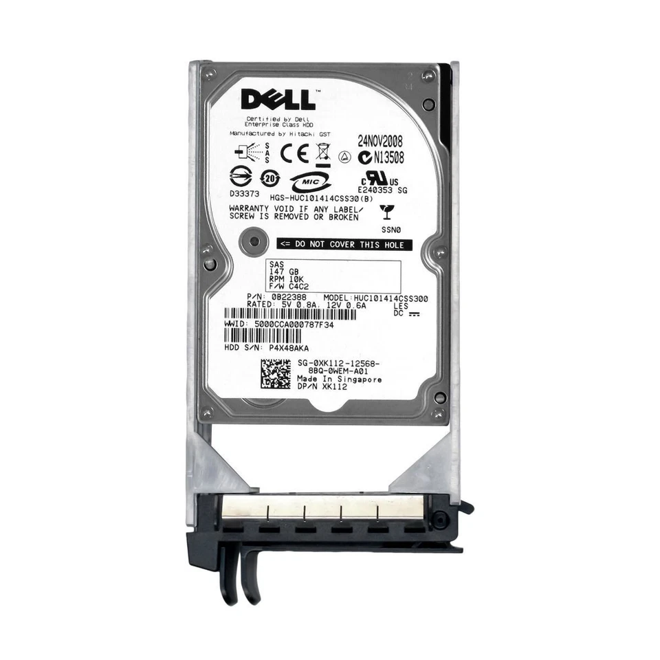 Hard Drive Dell 0XK112 HUC101414CSS300 147GB 10000U/Min 16MB SAS 2.5 " - Image 3 of 3