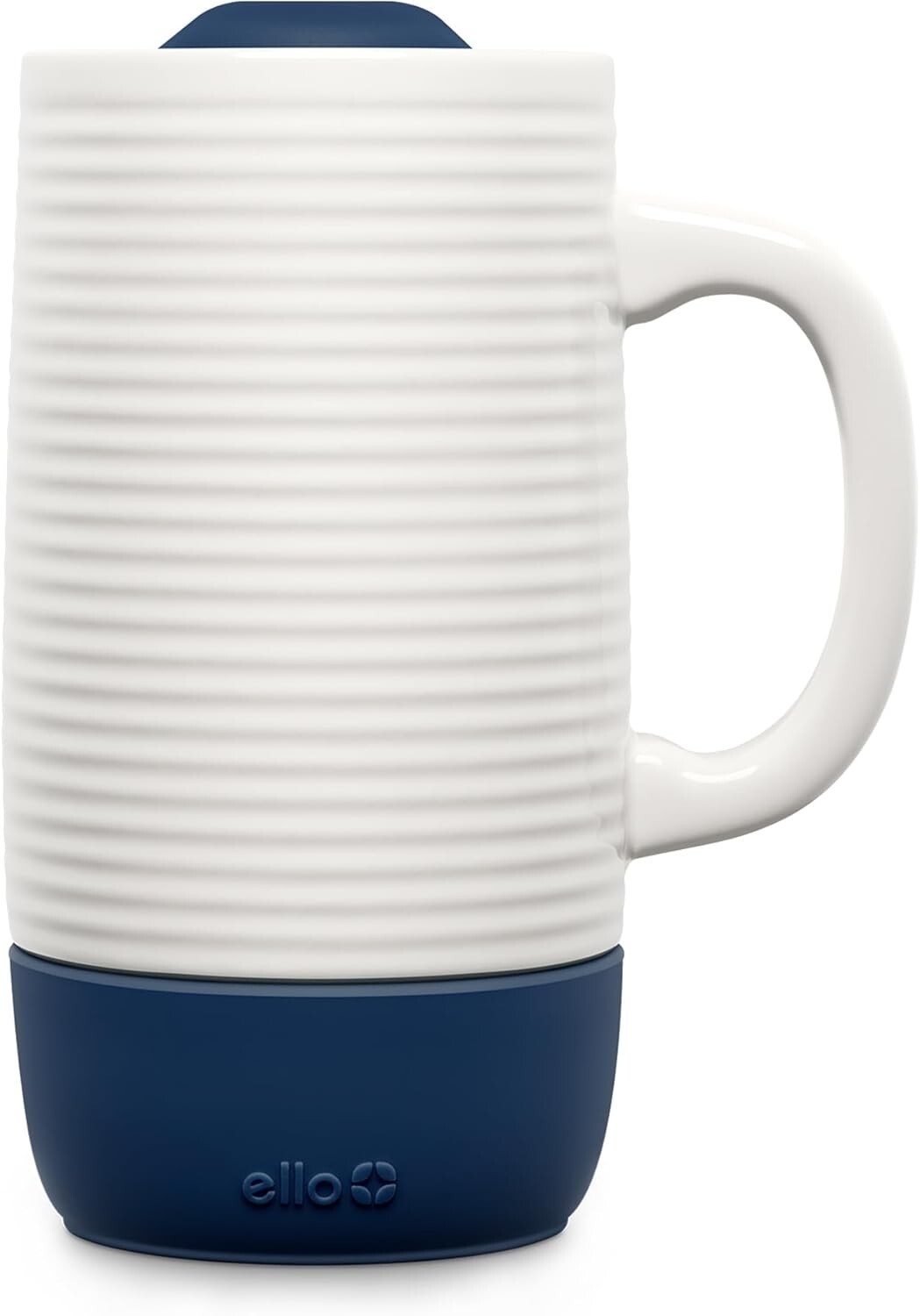 Jane 18oz Ceramic Travel Mug with Splash-Resistant Lid & Built-in Handle