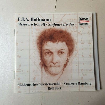 E.T.A. Hoffmann Rolf Beck Concerto Bamberg Miserere B-Moll Classical Music CD