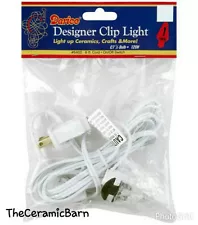 Clip Lamp Light 6' Electric Accessory Cord with Socket on/off Switch Pinch Light