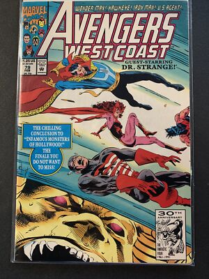 AVENGERS WEST COAST #79 MARVEL COMICS 1992 Dr Strange | eBay