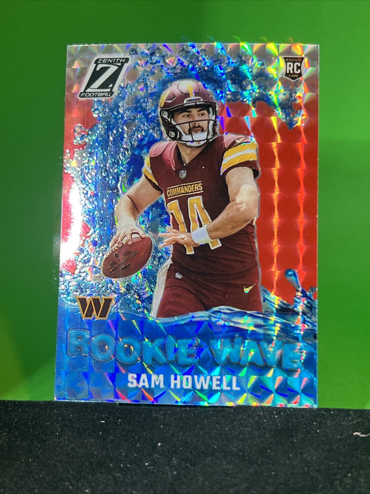 Sam Howell 2022 Zenith #RW-SH Rookie Wave Silver RC Washington Commanders