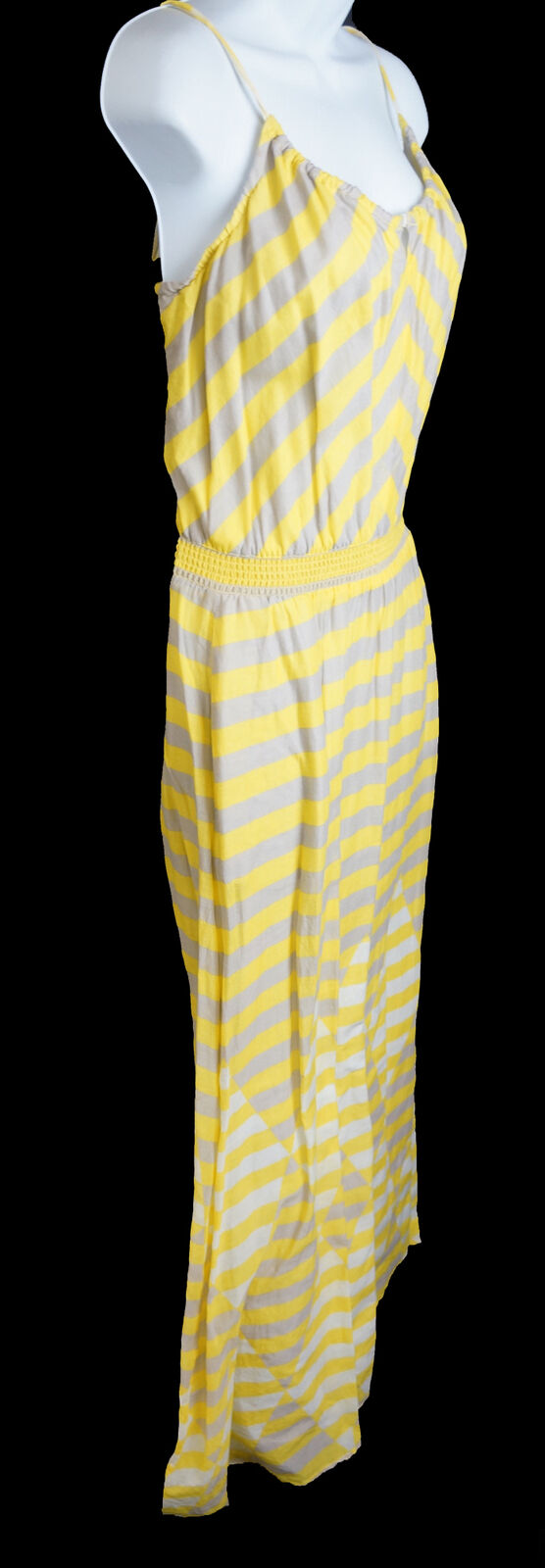 Women's Anthropolgie Lilka Yellow Striped Golden … - image 2