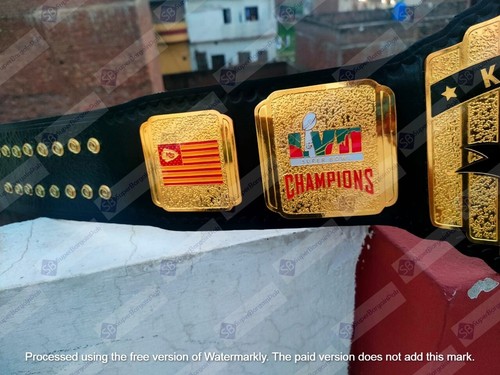 Kansas City Chiefs Super Bowl LVII Cjampions championship belt 2mm Brass - Picture 4 of 4