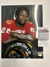 Marcus Dupree Signed 11x14 Oklahoma Sooners ‘239 Yards’ Inscription JSA Box F