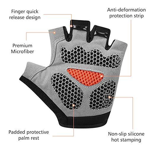 Cycling Gloves for Men Women, Bike Gloves Half Finger Road Bike MTB