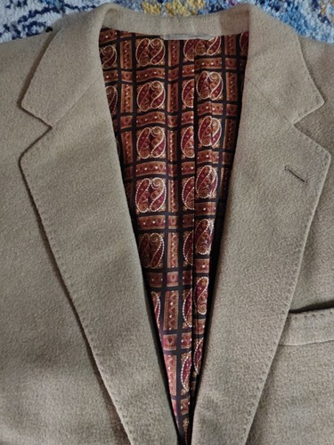 Vintage 1980 Richard Bennett camel hair Photo Metric blazer Custom Tailored COOL - Picture 4 of 11