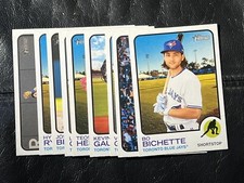 TORONTO BLUE JAYS 2022 Topps Heritage Baseball 10 Card Complete Team Set
