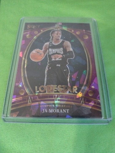 2023-24 Panini Select - Lodestars Purple Cracked Ice Prizm #10 Ja Morant /75