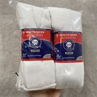 Health Socks Diabetes Edema Neuropathy 12 Pack White Premium Cotton Shoe Sz 8-12
