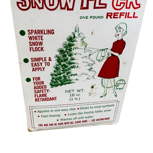 vtg danberg e-z flow glittering snow flock 1lb new in box - Picture 12 of 14