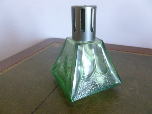 Lampe Berger Véritable – Verre Vert Transparent – Cylindrique – Made In France – Contemporaine