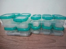 20 OXO Tot Baby Blocks Freezer Storage Containers 4 oz & 2 oz Stackable