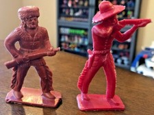 Vintage Tim Mee Toys - Lot of 2 Cowboy Figures