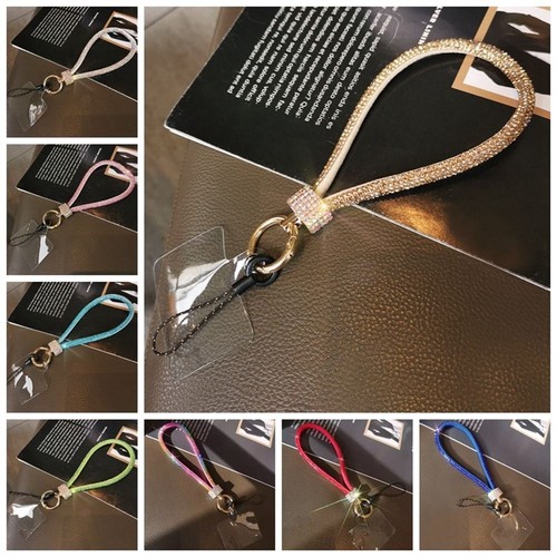Bling Bling Phone Wrist Strap Rhinestone Diamond Lanyard Phone Pendant - Photo 2 sur 20