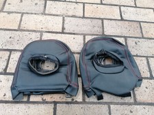 NEW LEATHER Front Seat COVER headrest Honda CRX JDM EDM EE8 EF8 ED9 SI US 88-91