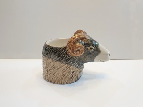 Sheep Swaledale Head2 Figurine Vase Pot Ceramic Planter Succulent Flower Home - Picture 7 of 12