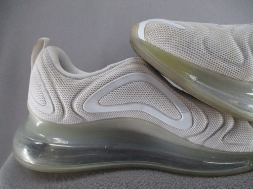 Nike Air Max 720 Shoes Mens 10 White Metallic Platinum Monochromatic Sneaker - Picture 9 of 14