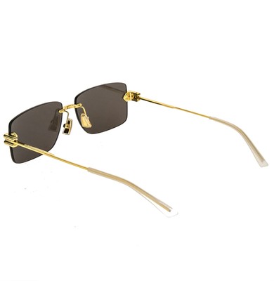 BOTTEGA VENETA 1126 BOLT BV1126S Gold Gray Unisex Metal Slim