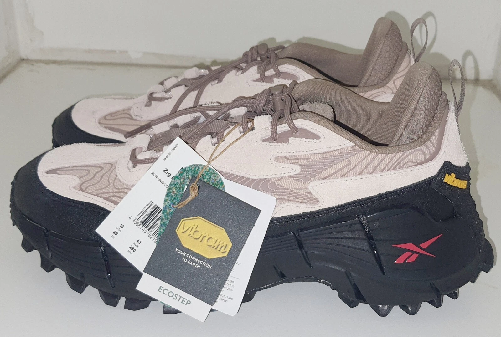 Reebok Zig Kinetica 2.5 Edge Trail Shoes - Brown - Black UK9 - US10 - New in Box