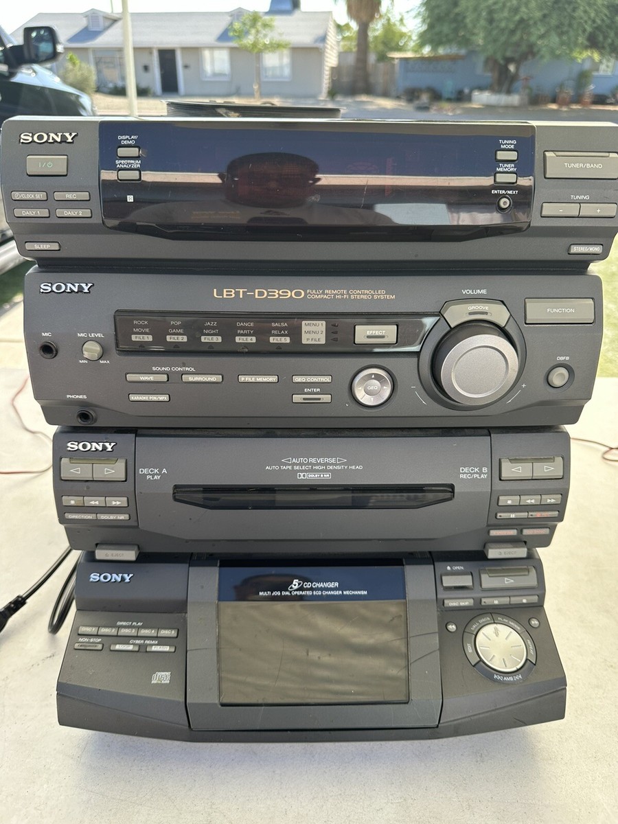 Vintage Sony LBT-D390 Stereo System For Parts Or Repair Main Unit